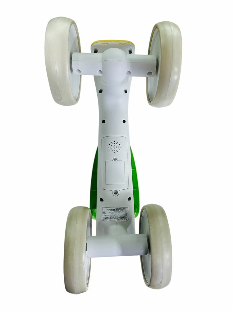 4-Wheel Magic loopfiets - 55CM - donkergroen - Muziek &amp; Lichtjes