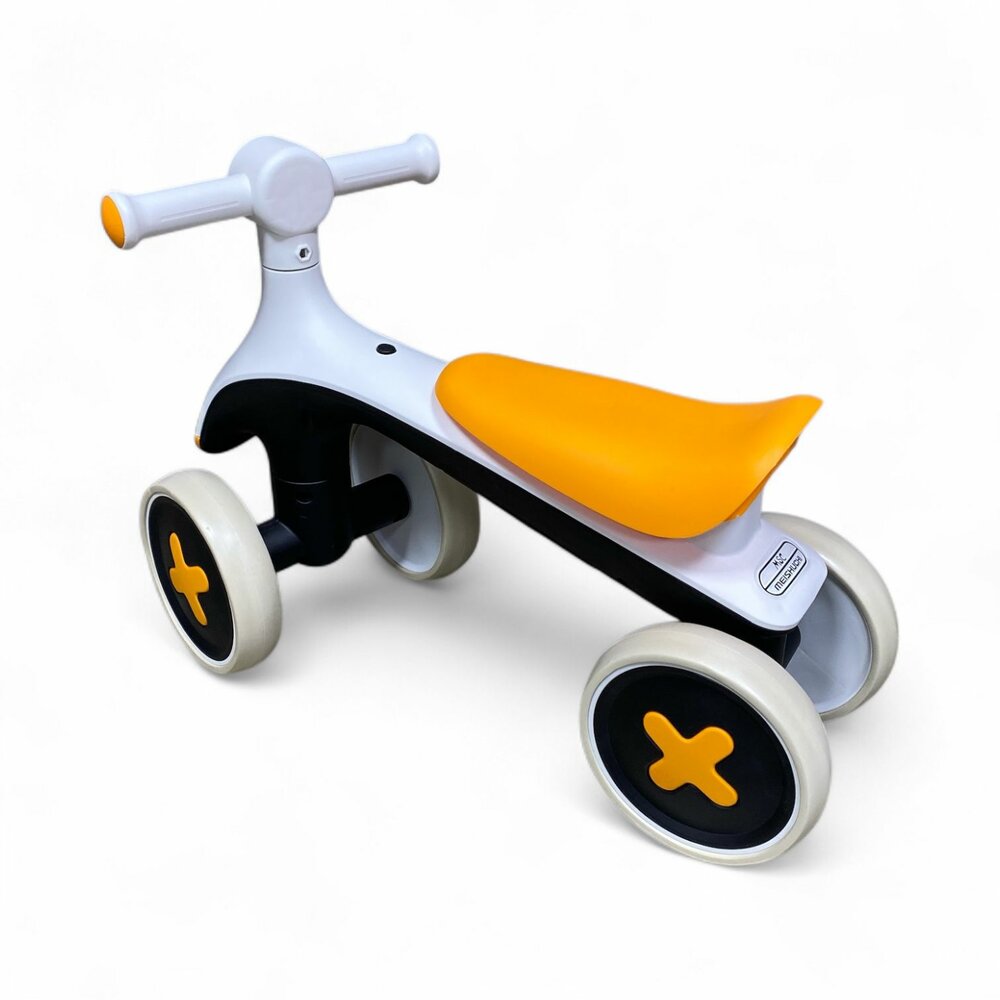 4-Wheel Magic loopfiets - 55CM - oranje - Muziek &amp; Lichtjes