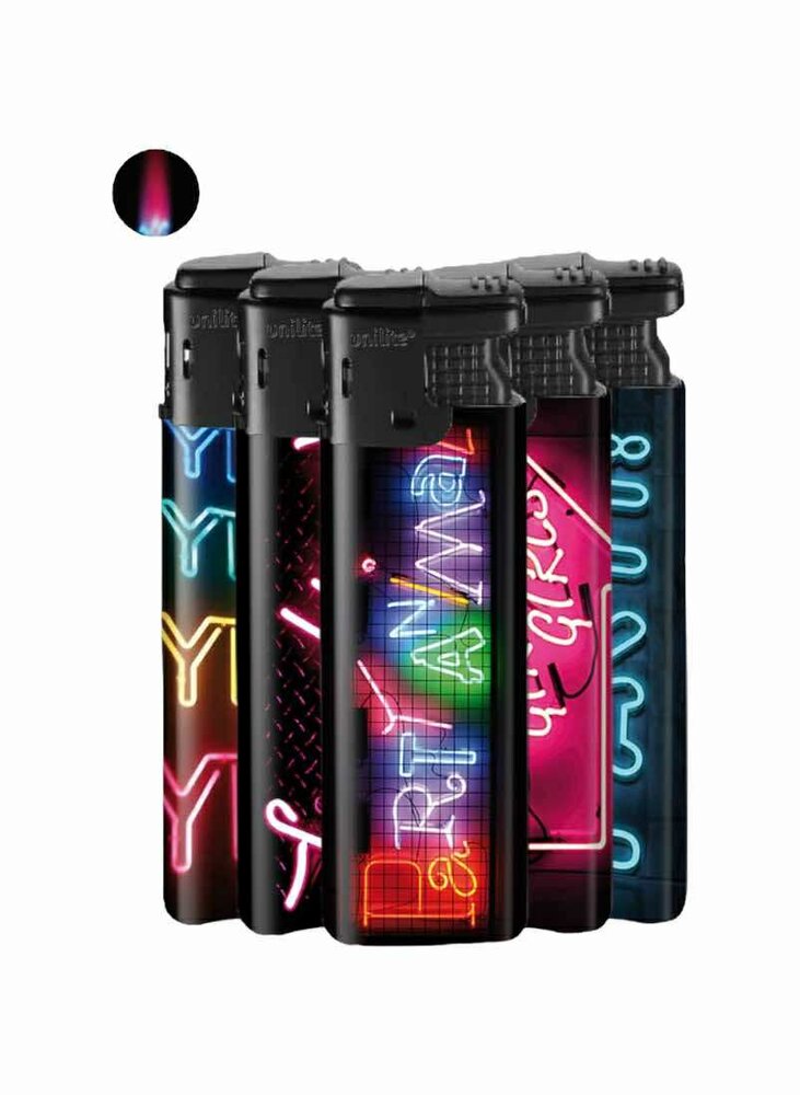 Lighters - Turbo Lighter - 50 pieces Disco print - Unilite &reg;