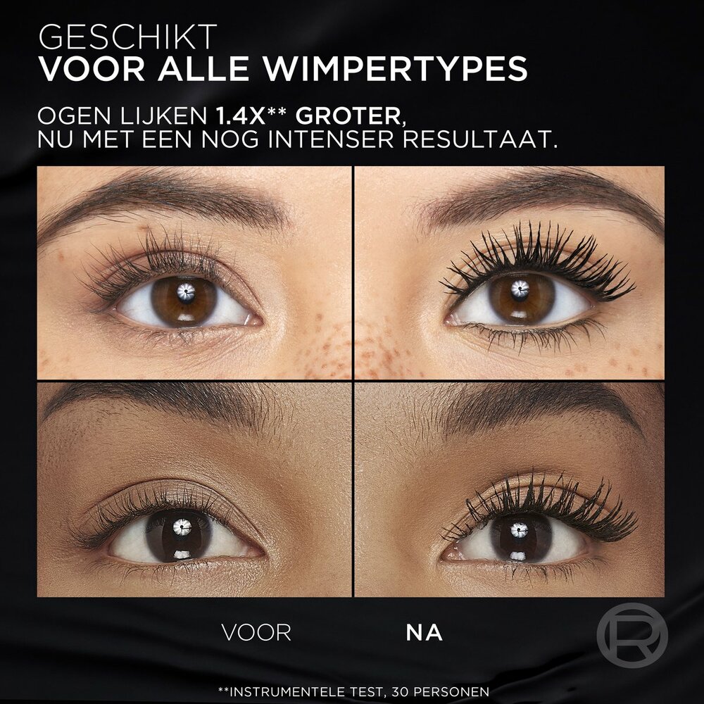 L'Or&eacute;al Paris Panorama All Night Black Mascara - Volume million Lashes