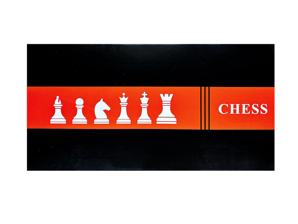 Houten Chess &amp; Dammen 2-in-1 - 52x52 cm - schaak set 