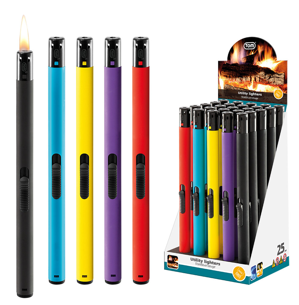 Gasaanstekers - 25 stuks - Elegant, Navulbaar &amp; Soft Touch - TOM&reg;