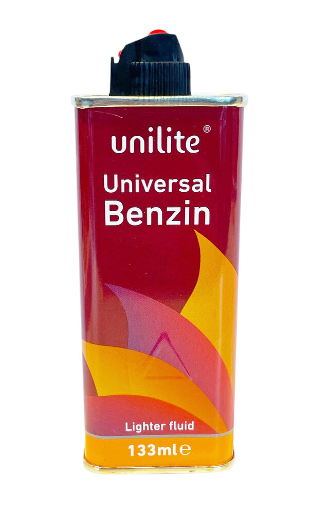 Unilite aanstekers vloeistof - benzine universeel navul fles - o.a. Zippo aanstekers 133ml