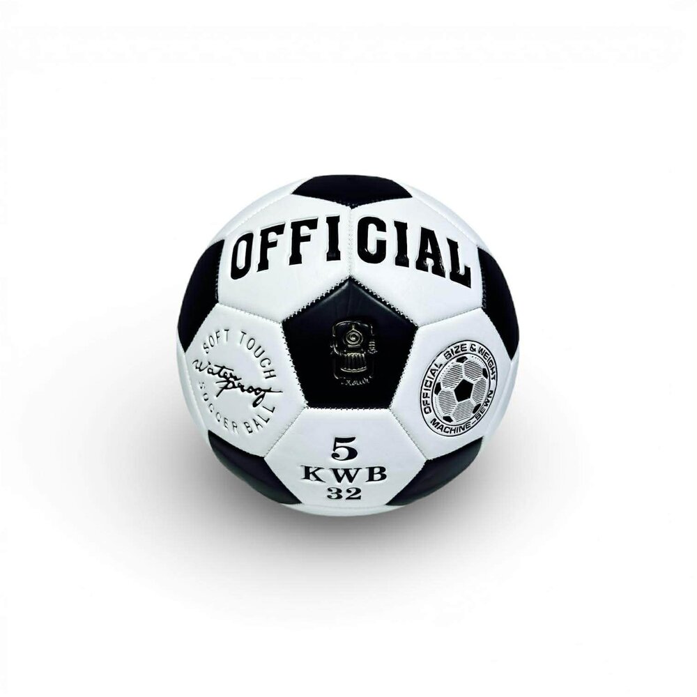 Voetbal - Bal - Maat 5 - STS SUBEC BAL - Zwart en wit voetbal - Klassieke design 5 KWB 32