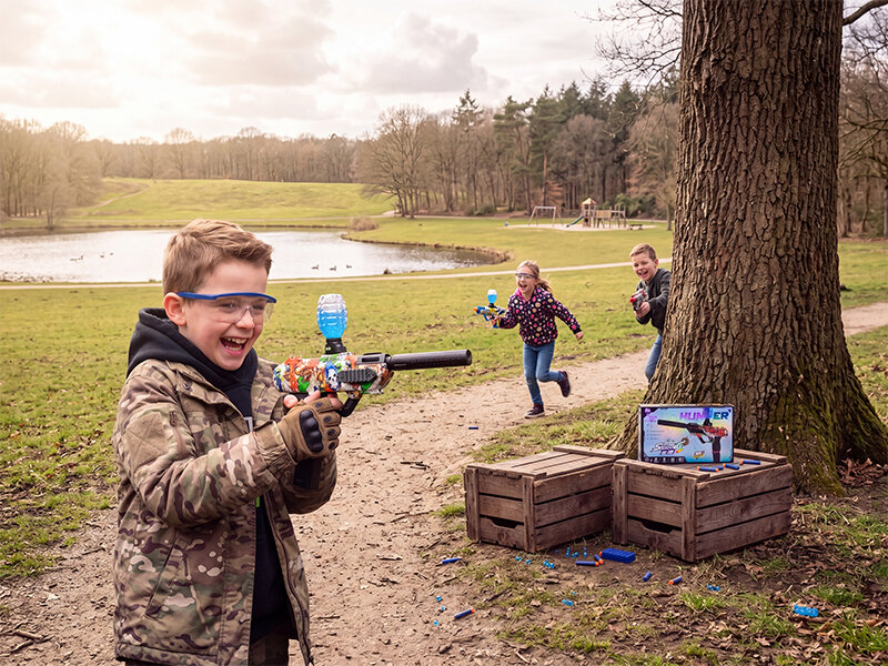 Shooting Elite Gelblaster - HUNTER- LED LIGHT - compleet set  + pijlen - 5000 balletjes - oplaadbaar - 42.5 CM