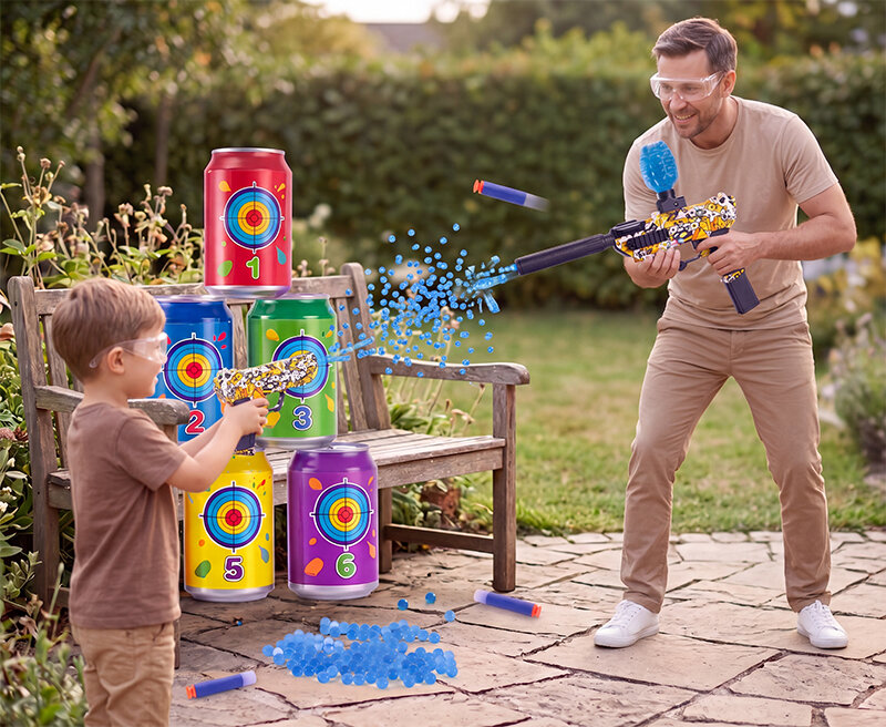 Shooting Elite Gelblaster 2in1 - HUNTER- LED LIGHT - gelballetjes + pijlen - 5000 balletjes - Oplaadbaar - 42.5 CM