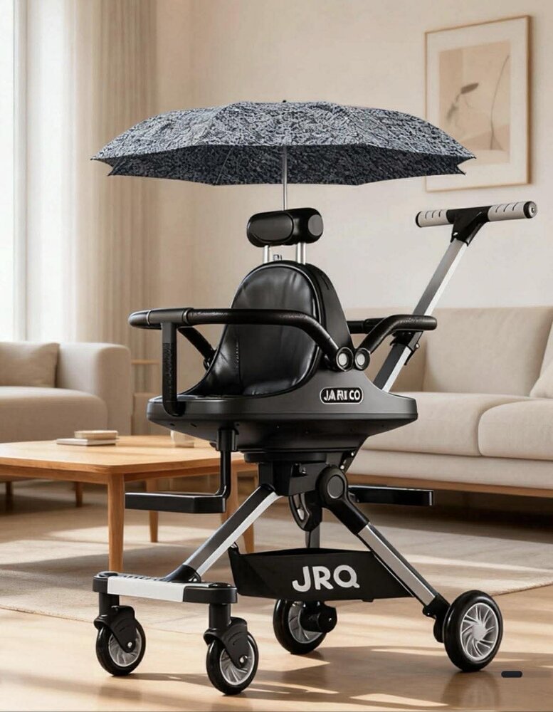 Dubbele Kinderwagen met Parasol &ndash; Lichtgewicht &ndash; Opvouwbaar &ndash; Aluminium Frame &ndash; Met Rem &amp; Demping - Voor 6 Maanden tot 4 Jaar