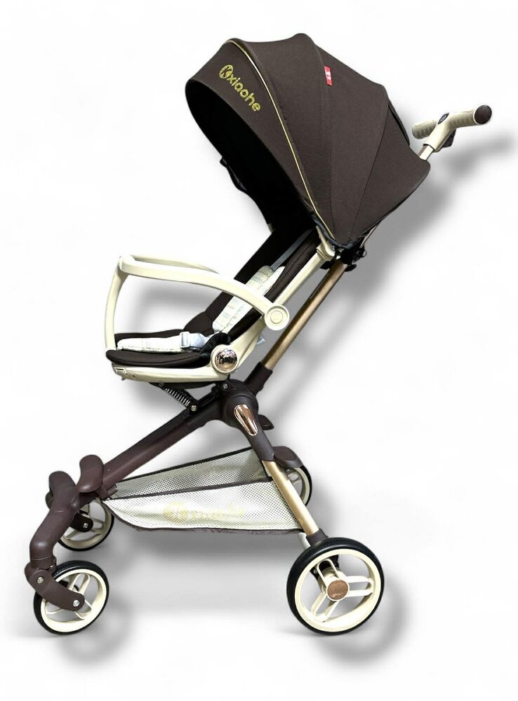 Kinderwagen Kxiaohe  K3 Buggy - Luxe, Lichtgewicht &amp; Inklapbare voor 0-3 Jaar brown - beige