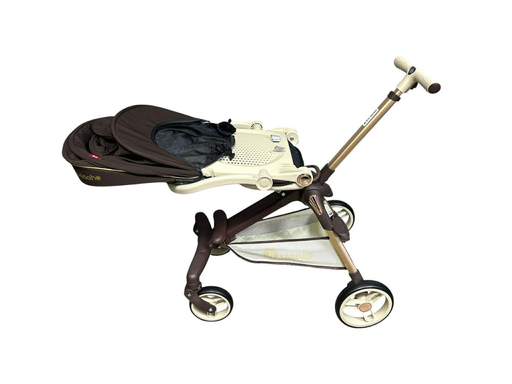 Kinderwagen Kxiaohe  K3 Buggy - Luxe, Lichtgewicht &amp; Inklapbare voor 0-3 Jaar brown - beige