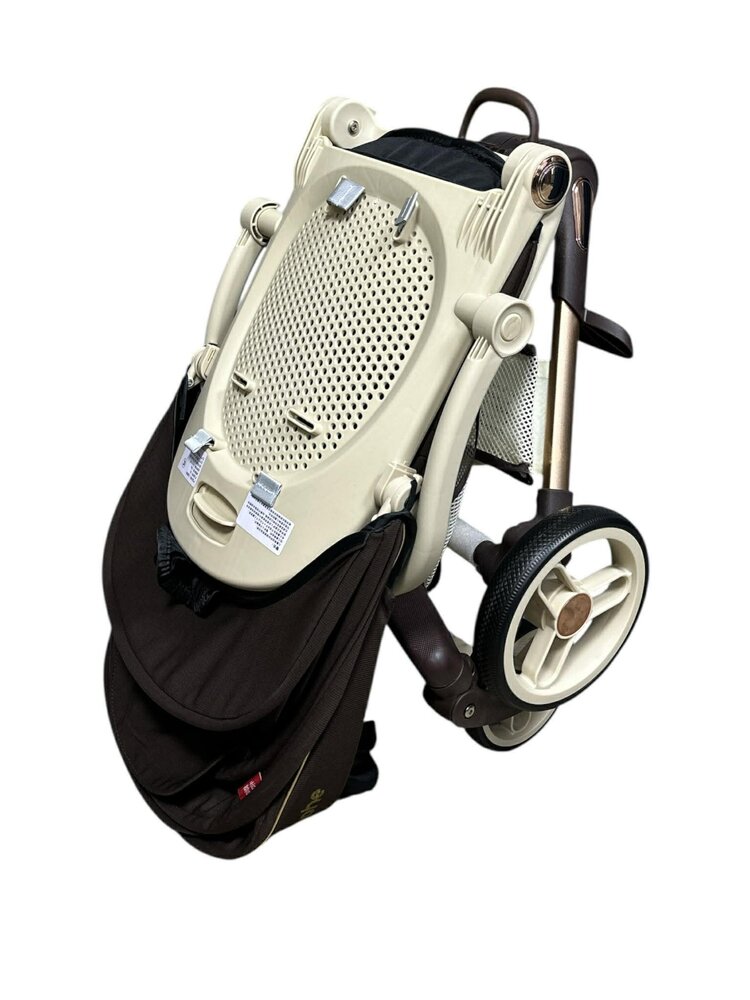 Kinderwagen Kxiaohe  K3 Buggy - Luxe, Lichtgewicht &amp; Inklapbare voor 0-3 Jaar brown - beige