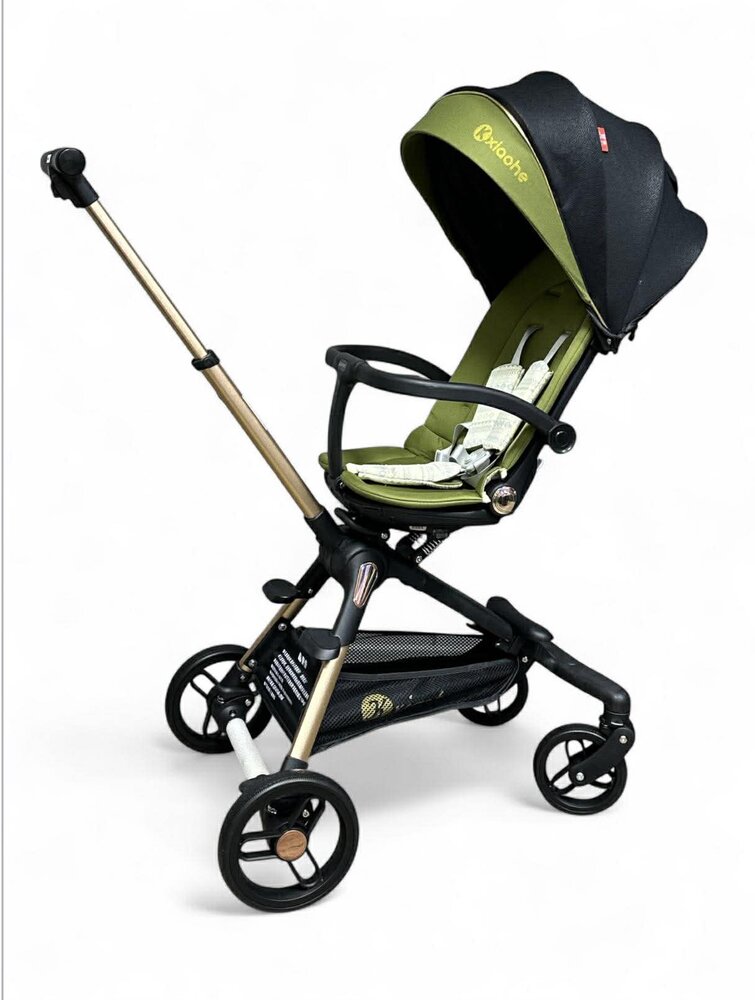 Kinderwagen Kxiaohe  K3 Buggy - Luxe, Lichtgewicht &amp; Inklapbare vanaf 6 maanden - Zwart Groen