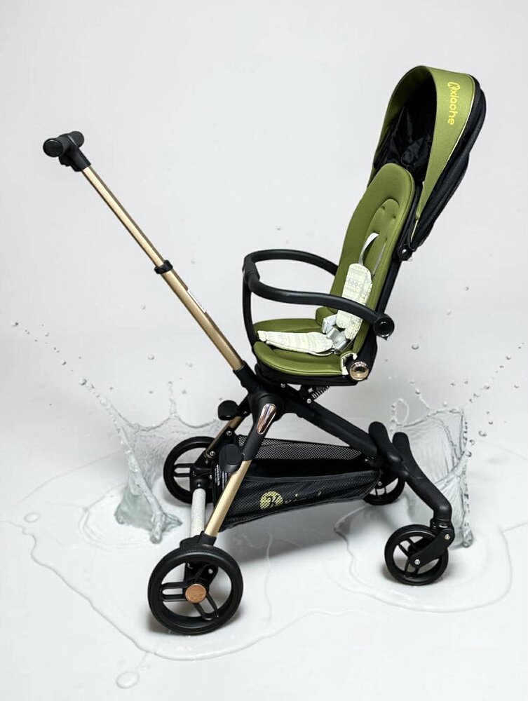 Kinderwagen Kxiaohe  K3 Buggy - Luxe, Lichtgewicht &amp; Inklapbare vanaf 6 maanden - Zwart Groen