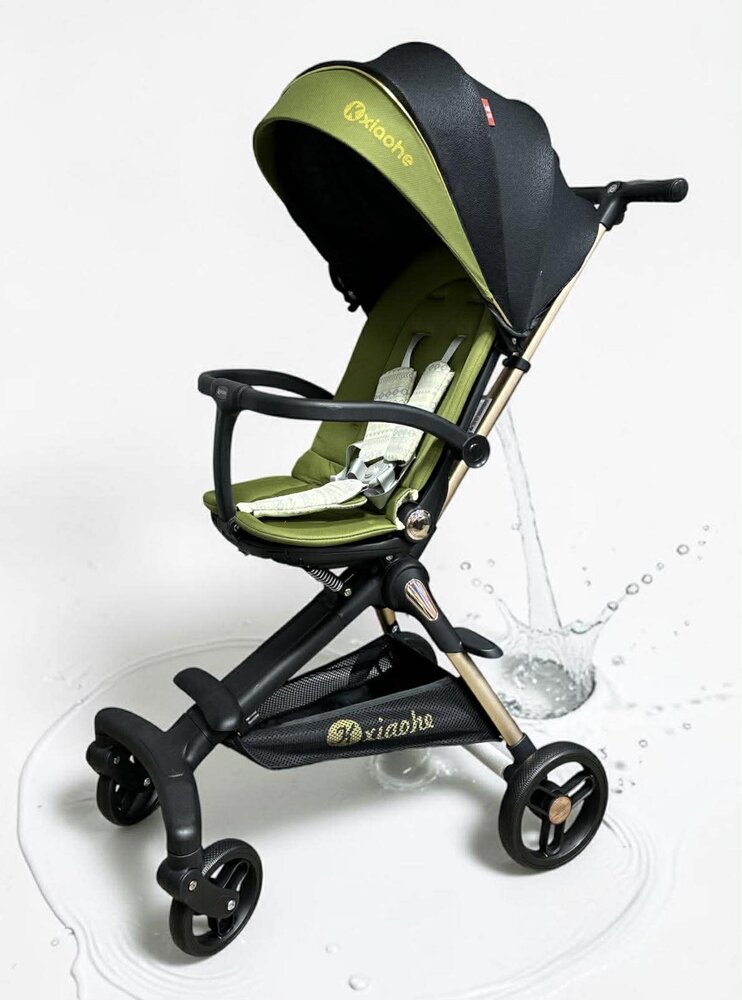 Kinderwagen Kxiaohe  K3 Buggy - Luxe, Lichtgewicht &amp; Inklapbare vanaf 6 maanden - Zwart Groen