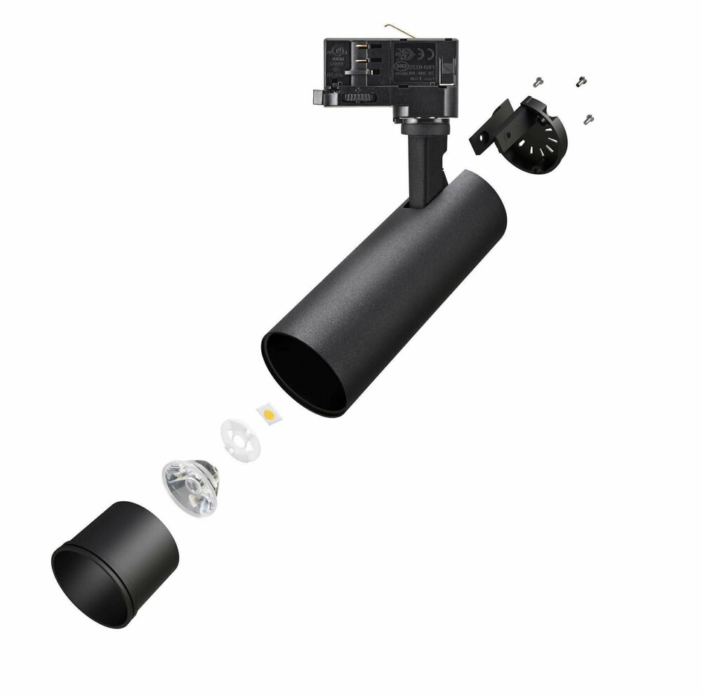 LED Railspot A++ Zwart - 10 tot 30 Watt&nbsp;(CCT, handmatig instelbaar) Lichtkleur: instelbaar naar 3000K, 4000K, 6000K (CCT, handmatig instelbaar)