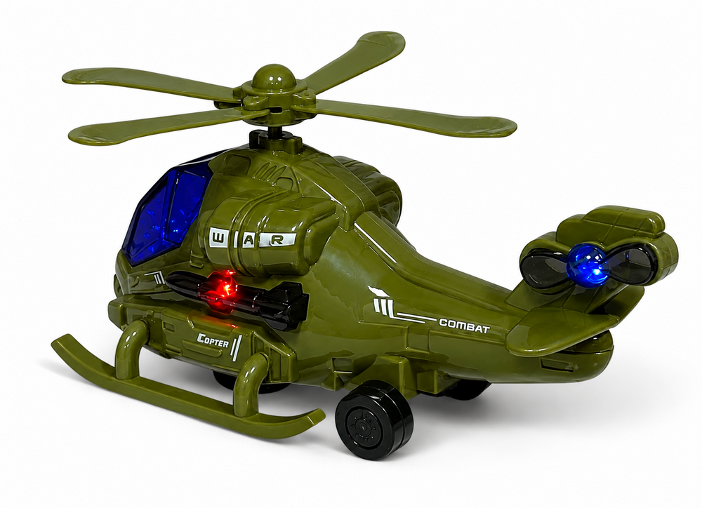 SWAT CHOPPER - gevechtshelikopter met draaiende propellers - geluid en licht - Bumb&amp;Go 