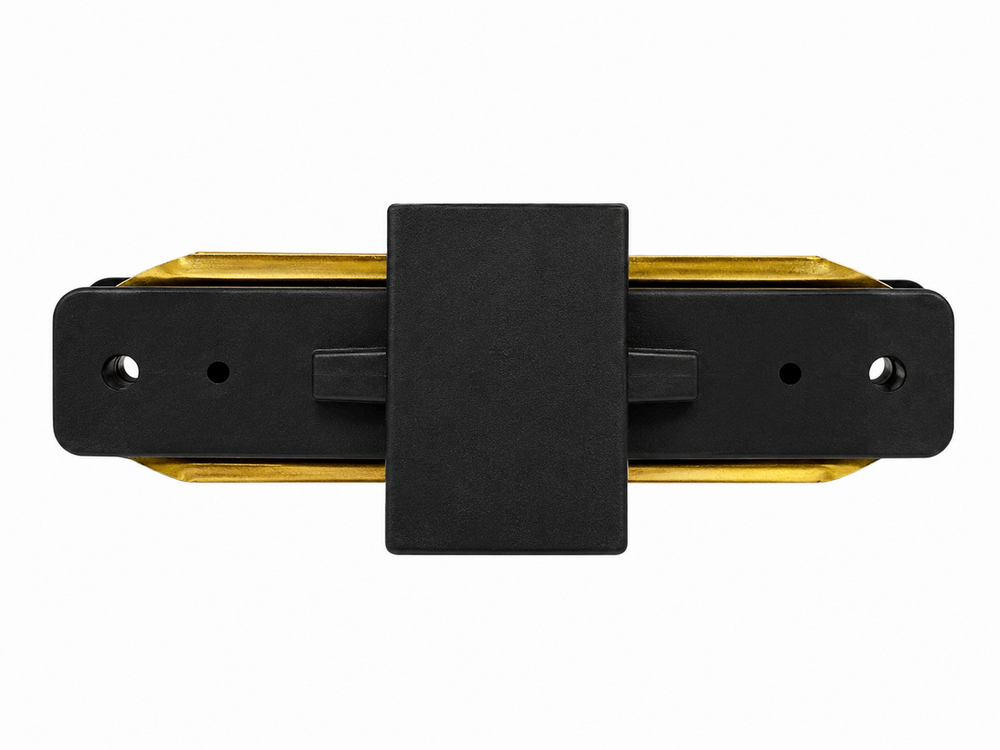 Rail Connector for LED Lamps 1-PHASE - Black I-Shape