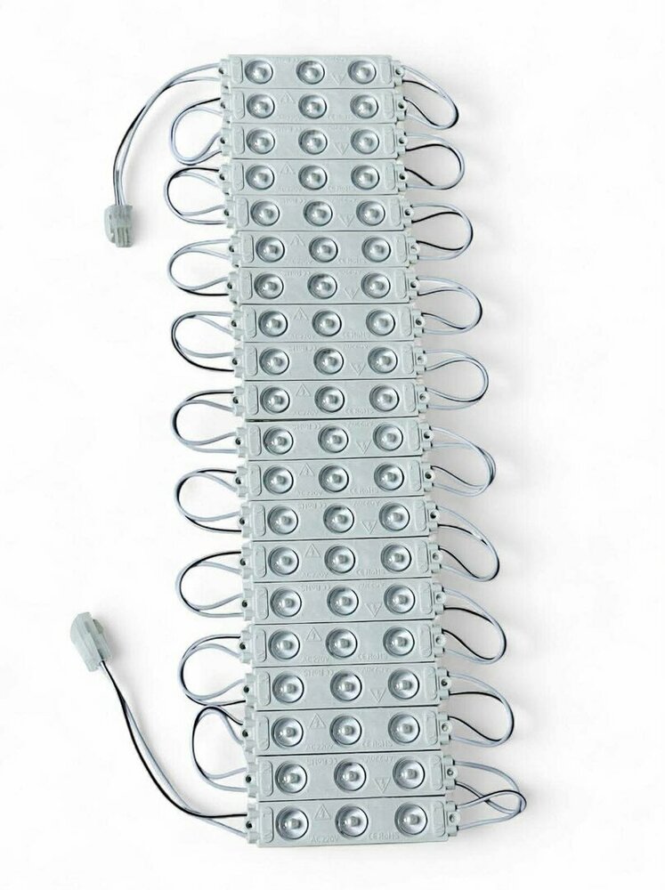 LED reclame lamp - 220V SMD LED Module Wit &ndash; 6000K Daglicht Wit &ndash; Voor Reclameletters &amp; Lichtbakken