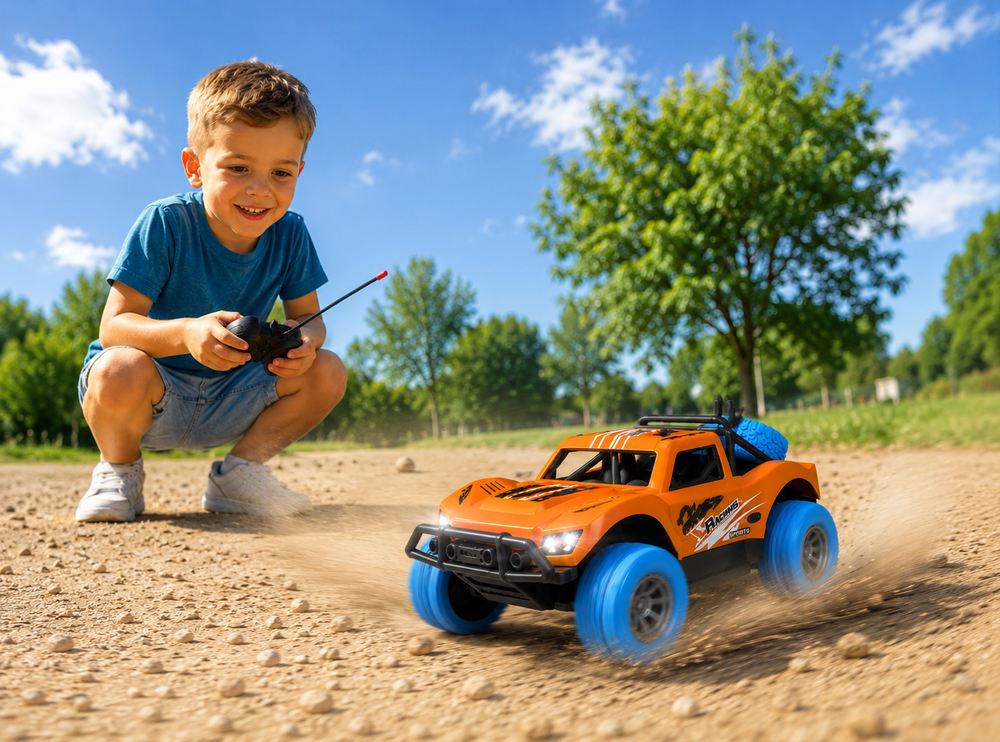Power Off-Road - Remote Controlled Car - Rechargeable + USB