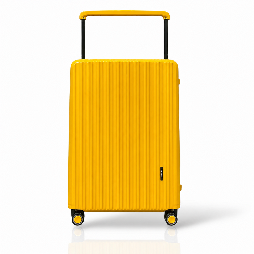 Bubule harde koffers Oranje - set 3 stuks - TSA Slot - brede handgreep - Hardcase 