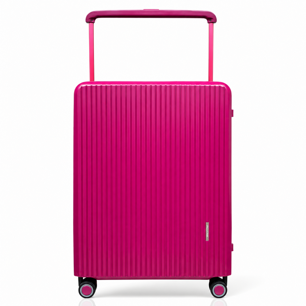 Hardcase koffer Handbagage  Donker roze - 55 cm - TSA Slot - brede handgreep Bubule 