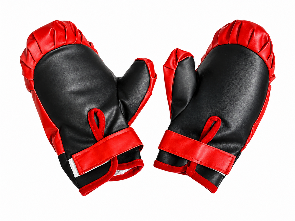 Kids Punching Bag Set with Boxing Gloves &ndash; Red/Black