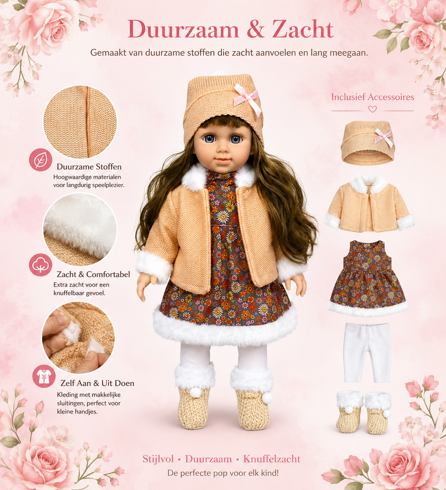 Cufan Plush Doll with Soft Vinyl Body Parts &ndash; 40CM