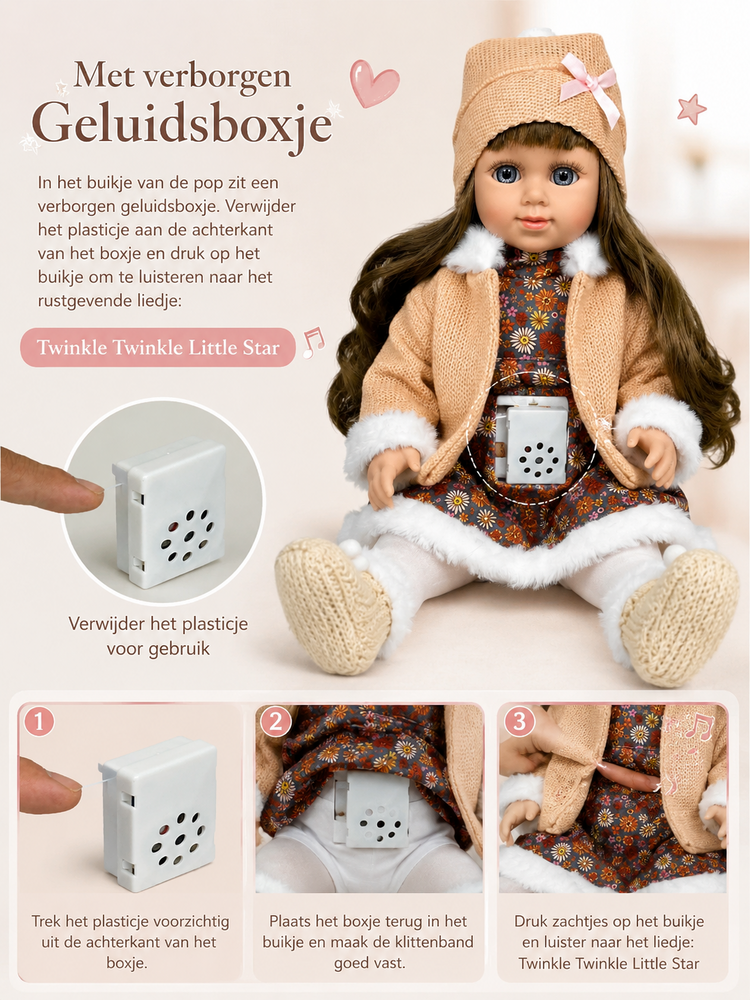 Cufan Plush Doll with Soft Vinyl Body Parts &ndash; 40CM