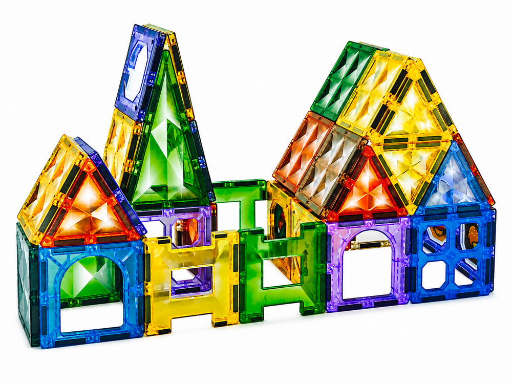Magnetische Bouwstenen 83 Stuks &ndash; Magnetische Tegels Bouwset