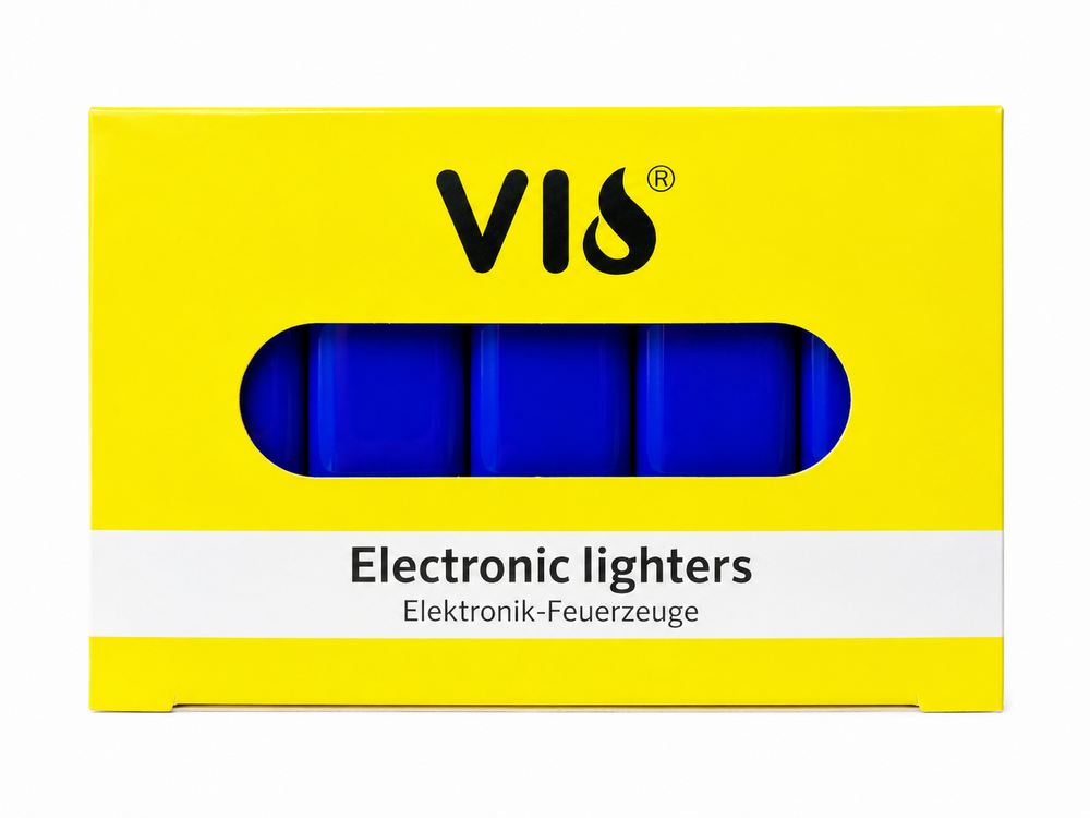 Aanstekers 50 stuks in tray - bedruk aanstekers- navulbaar - reclame aanstekers blauw