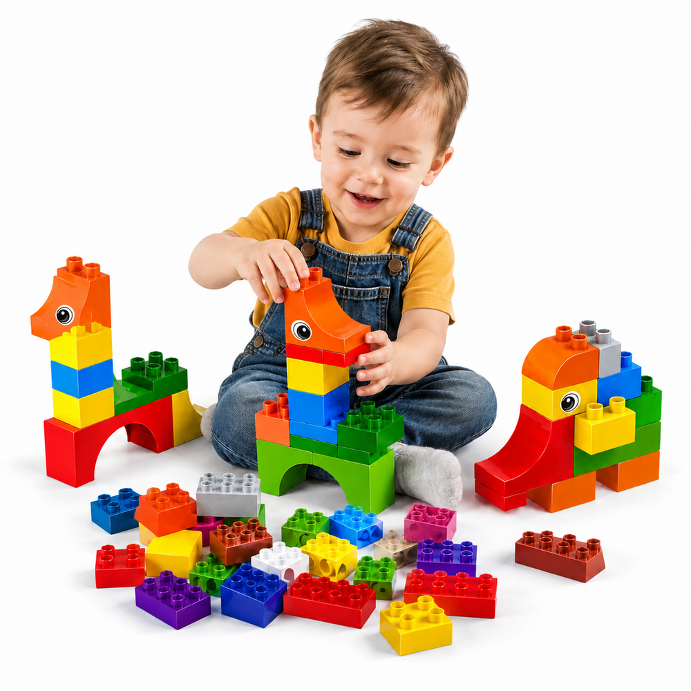 Building Blocks 49 Pieces - Animal Construction Set | DIY Building Blocks