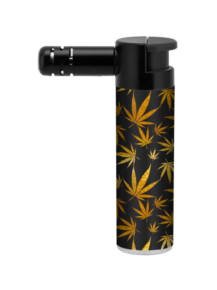 Unilite&reg; Jet Flame Havanna Cannabis Gold  - Wind Aanstekers &ndash; 12 stuks