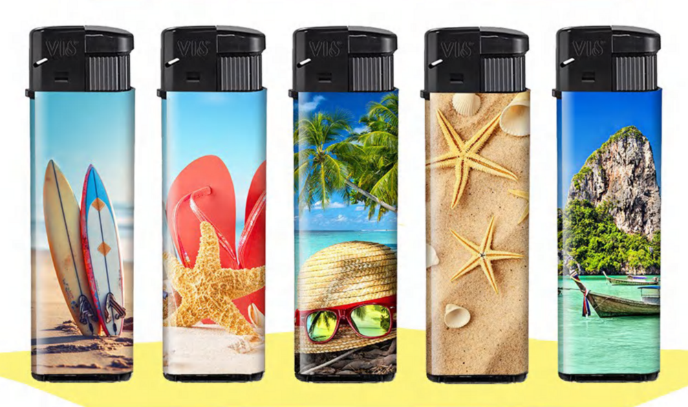 50 Aanstekers - Zomer Strand print&ndash; Navulbaar &ndash; Tropical Beach Design