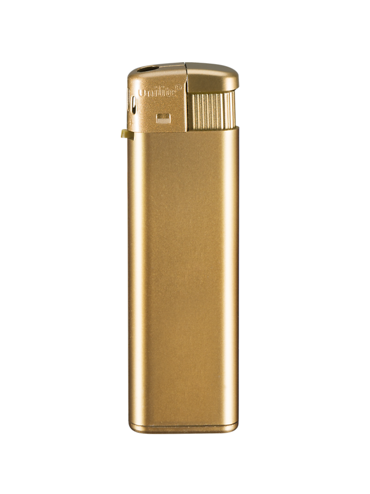 Unilite&reg; Blanco Bedrukbare Aanstekers &ndash; Goud &ndash; 50 Stuks in Tray