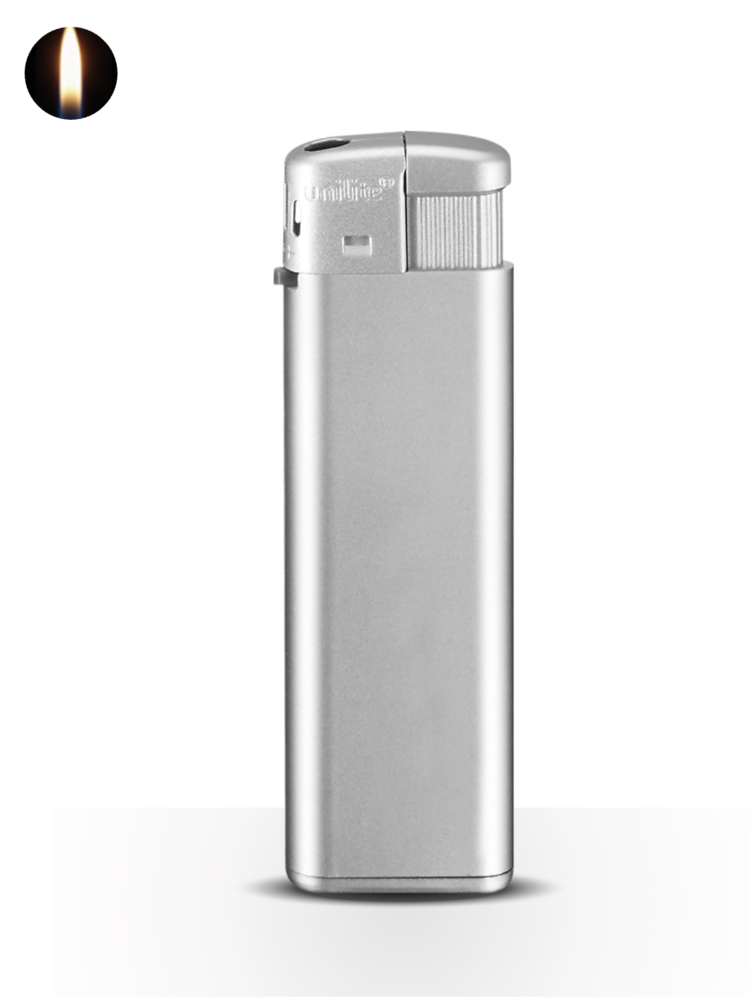 Blanco Bedrukbare Aanstekers &ndash; Zilver &ndash; 50 Stuks in Tray