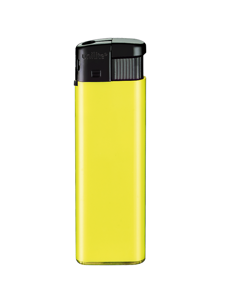 Unilite&reg; NC Gele Blanco Bedrukbare Aanstekers &ndash; Zacht vlam - 50 stuks