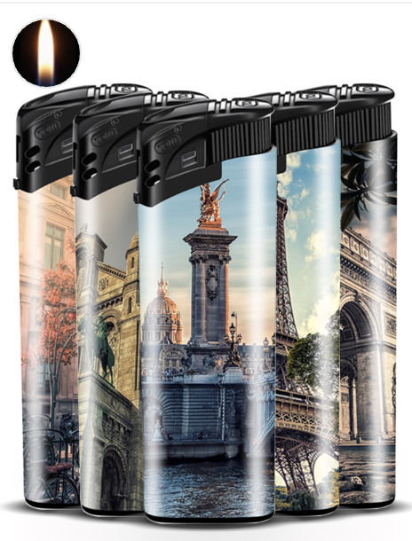Aanstekers met zacht vlam - klik model - Golden Hour Monumenten Design &ndash; 50 Stuks