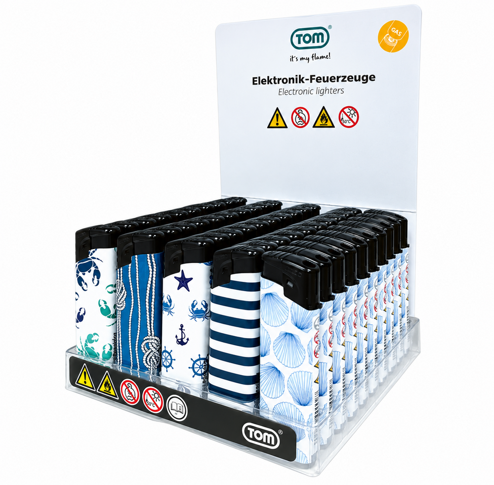 Tom&reg; Poseidon Aanstekers &ndash; Zee Design &ndash; 50 stuks