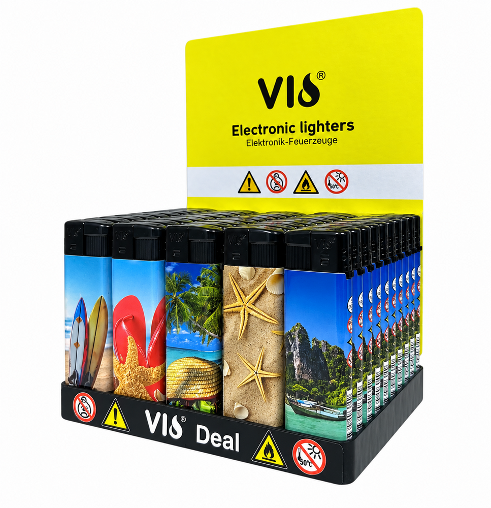 50 Aanstekers - Zomer Strand print&ndash; Navulbaar &ndash; Tropical Beach Design
