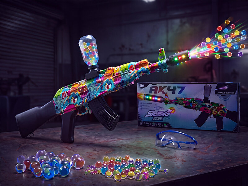 Shooting Elite blaster - Luminous Silencer - Led Light - compleet set - Oplaadbaar - 74CM
