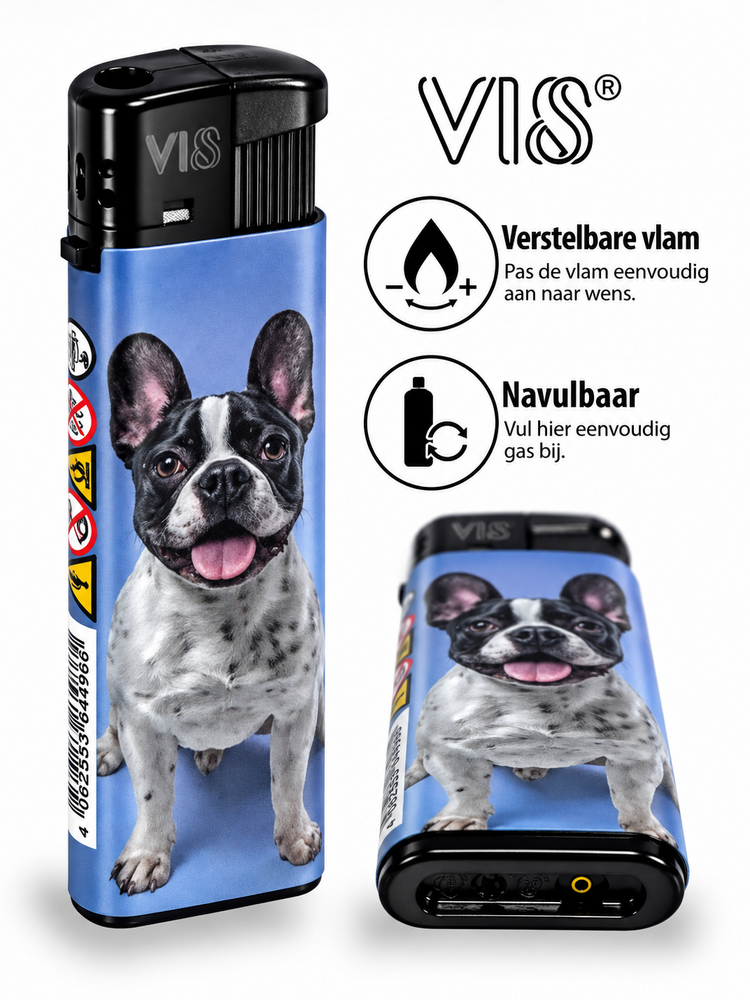 Lighters - with dog print - Refillable &amp; Adjustable - 50 pieces