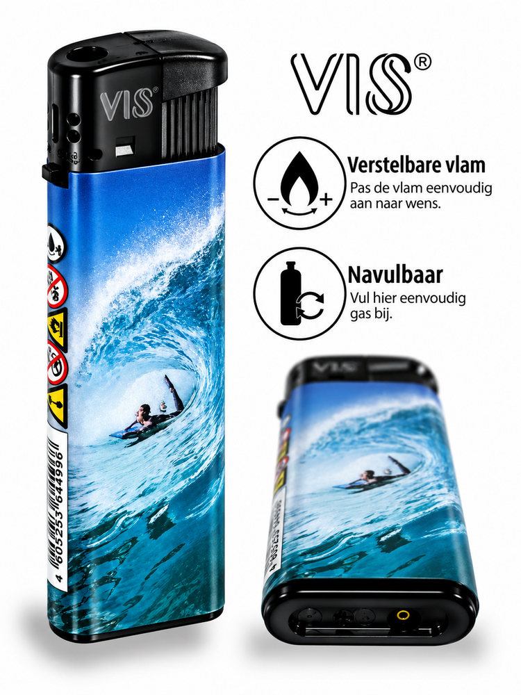 Aanstekers - navulbaar - 50 stuks - Surfen Water Sport