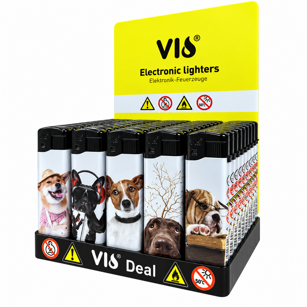 Aanstekers Klik 50 stuks hondjes print
