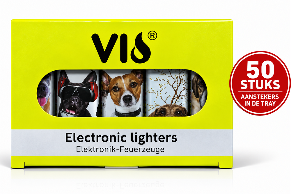 Aanstekers Klik 50 stuks hondjes print