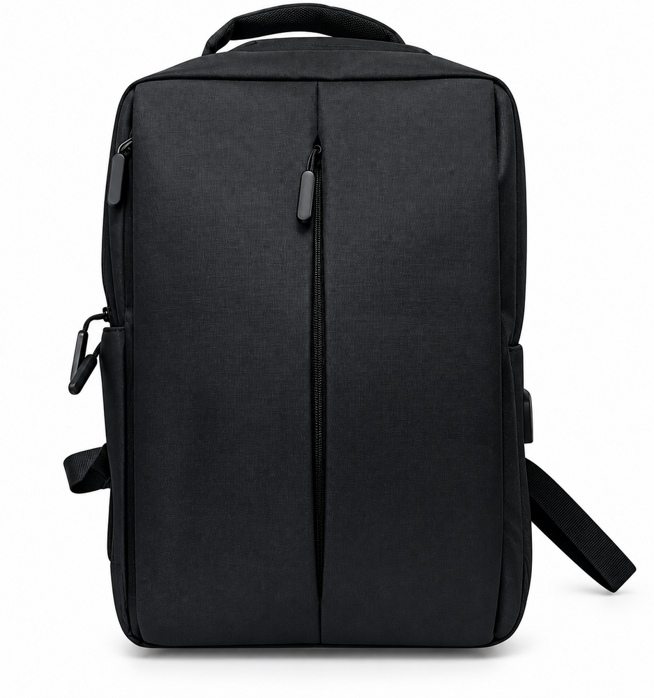 Rugzak - met USB Oplaad poort - Spatwaterdicht rugtas - Zwart - 30 x 15 x 42 cm