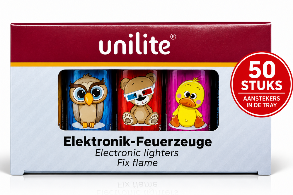 Aanstekers - Mini Pets - 50 stuks - Unilite
