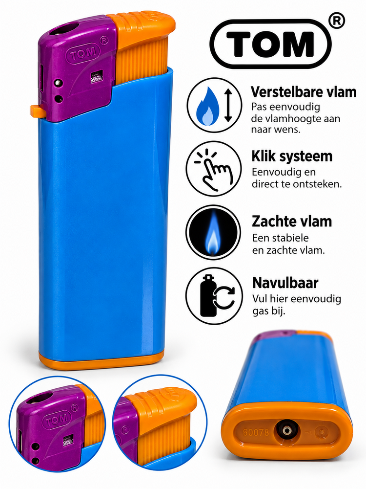 Aanstekers 50 stuks - afdrukbare aansteker - Harlekin - kliksysteem