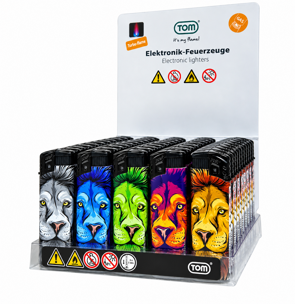 Jet flame aanstekers - turbo aansteker -  50 stuks - Lion