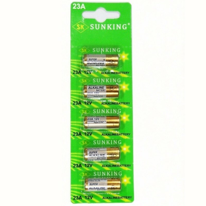 SUNKING  23A 12V ALKALINE batterijen 5 STUKS G.P