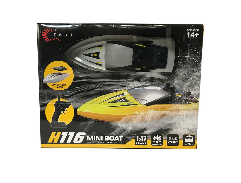 Rc mini Boot H116 - Radiografisch bestuurbaar boot 2.4GHZ - 1:47 