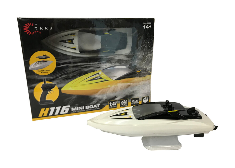 Rc mini Boot H116 - Radiografisch bestuurbaar boot 2.4GHZ - 1:47 